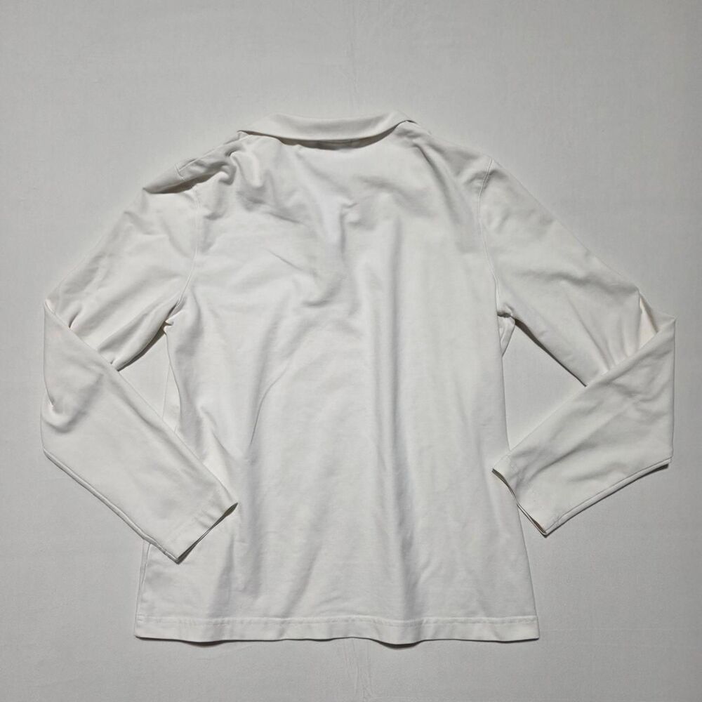 Golfino white quarter zip golf polo shirt women's size 12 - Picture 8 of 8